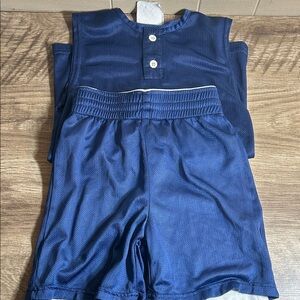 Teamwork Boys Gym Shorts & Tank-top Size 7, Reversible Shorts